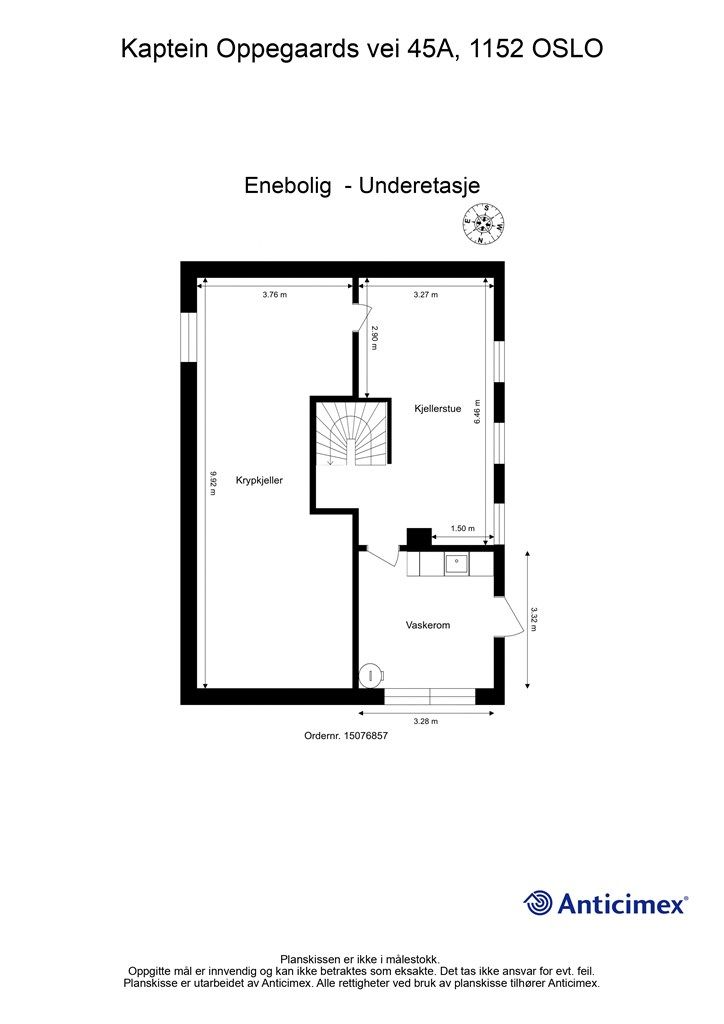 Plantegning - Underetasje