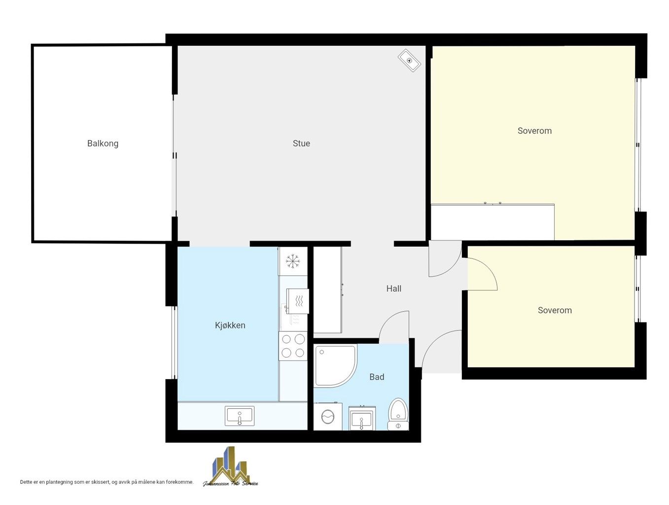 Plantegning - 3. etasje