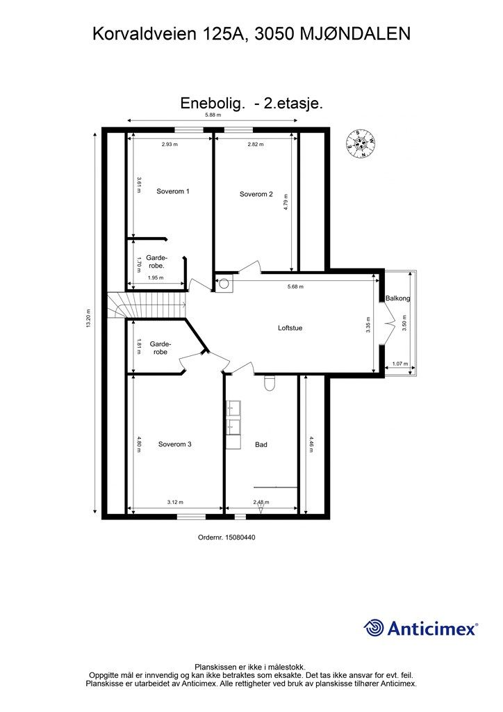 Plantegning - 2.etasje