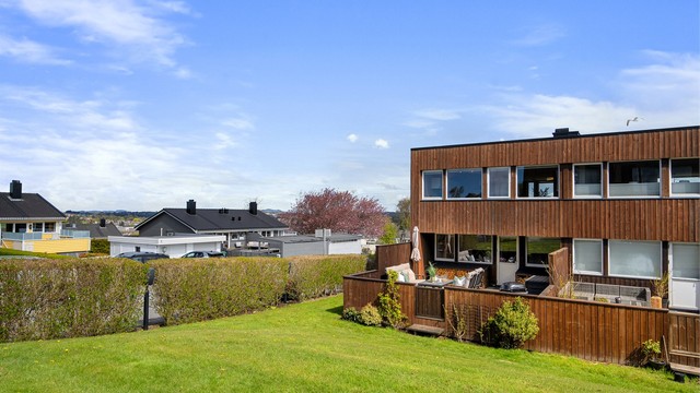 Som enderekkehus får man mer luft rundt seg.