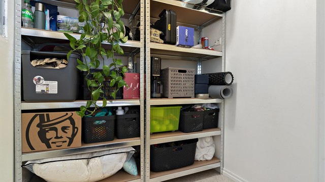 Boden er på 3m² og gir svært praktiske lagringsmuligheter
