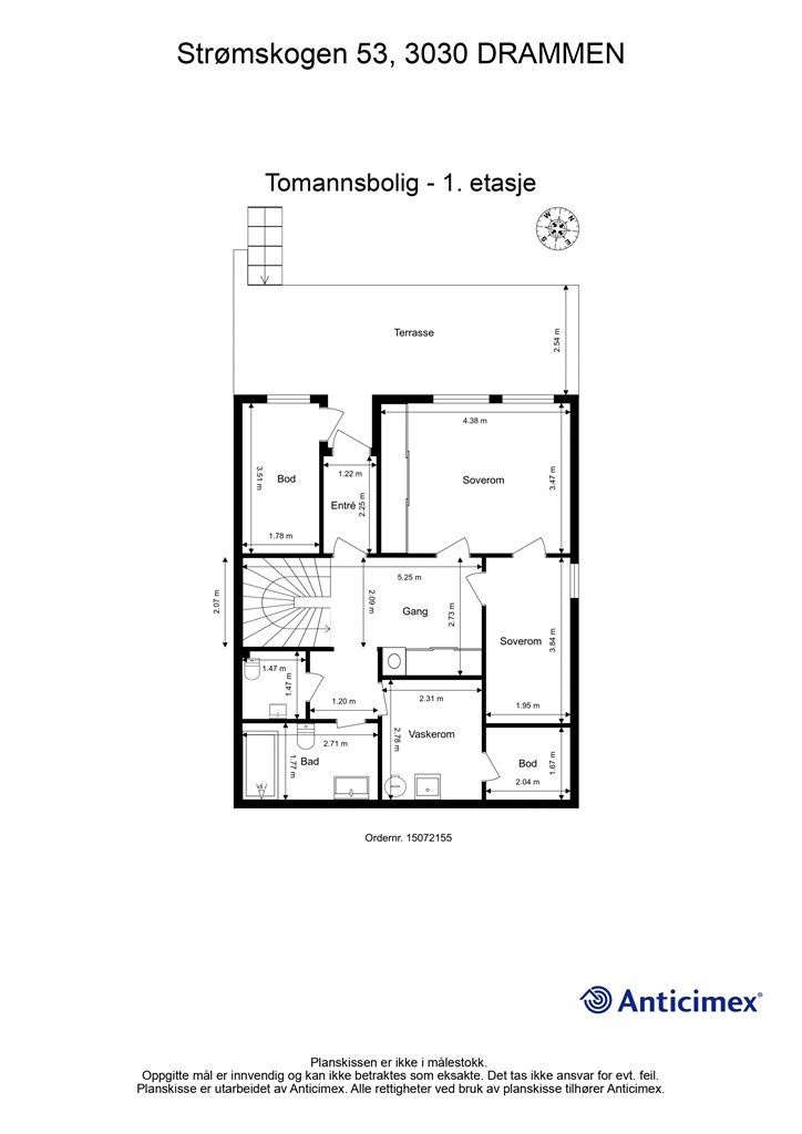 Plantegning- 1. etasje