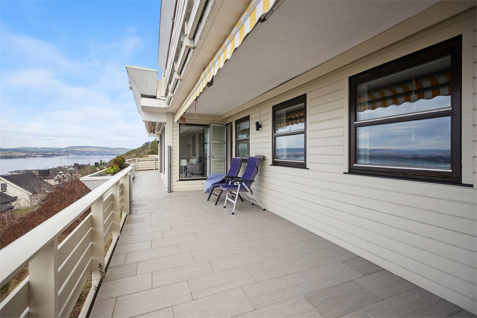 Vidstrakt utsikt over Oslofjorden 