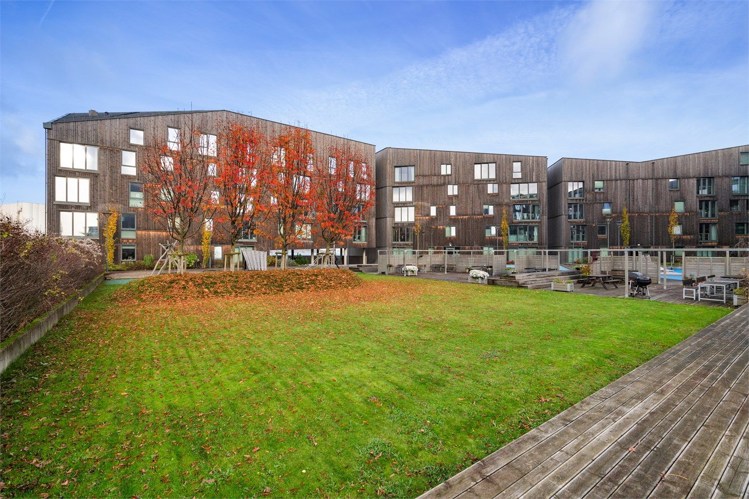 Store og fine fellesområdene for alle aldre. Det er også fellesrom til leie. 
