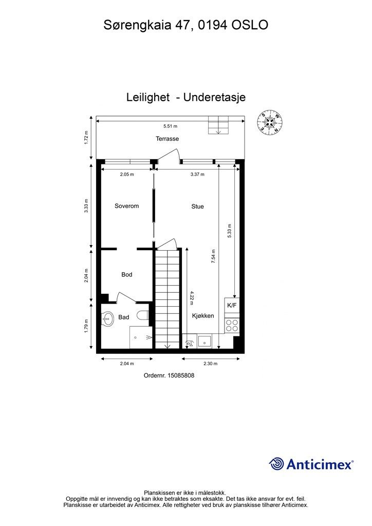 Plantegning underetasje