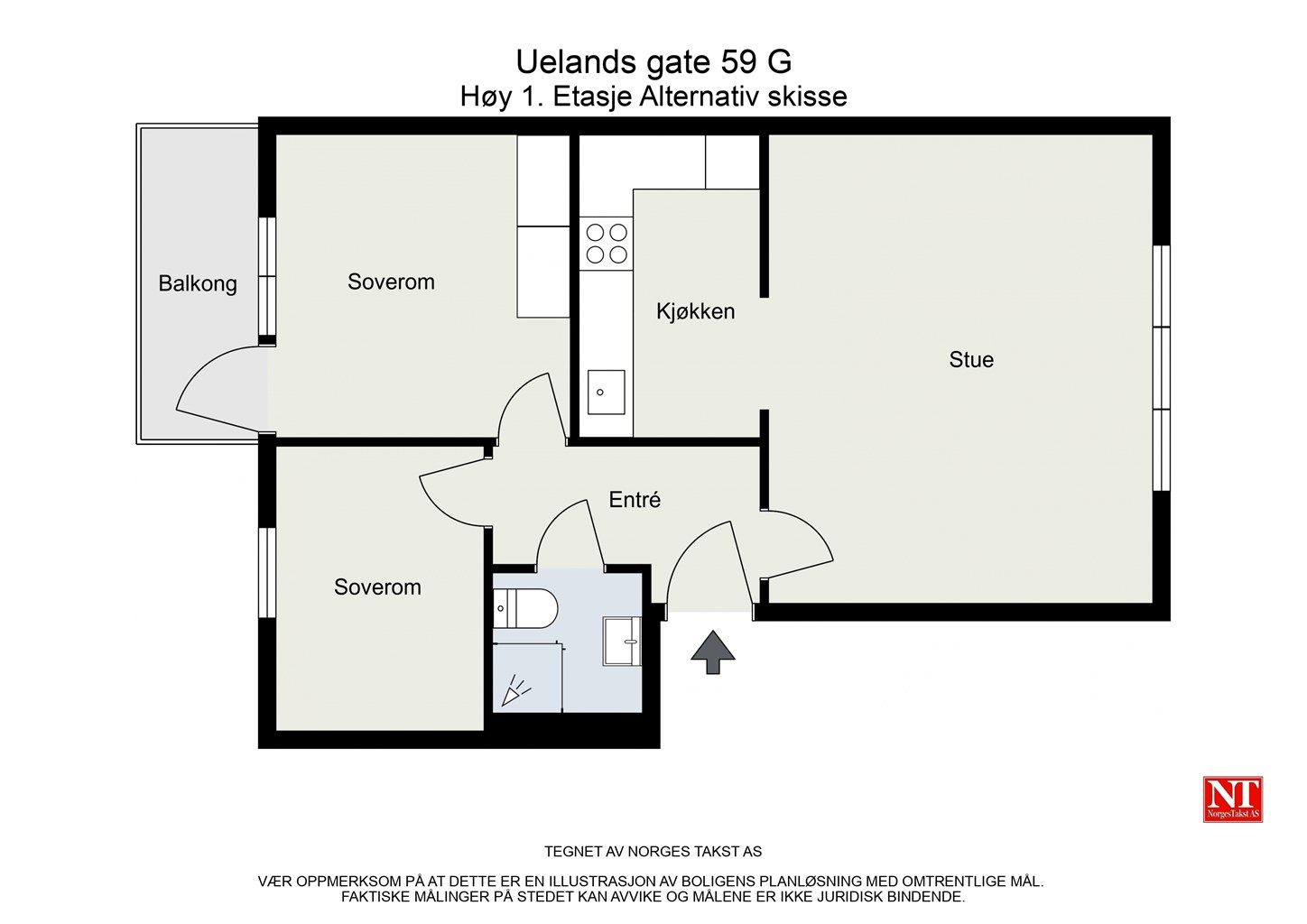 Alternativ plantegning. 