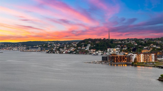 Vindholmen og innseilingen til Arendal.