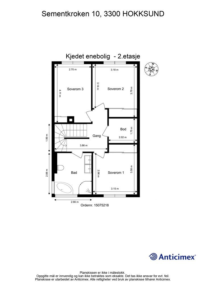 Plantegning 2. etasje