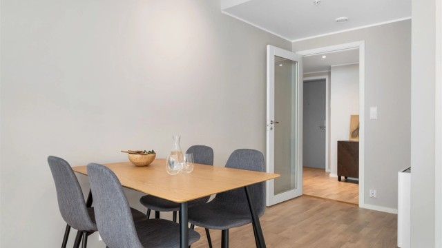 Koselig spiseområde i stuen