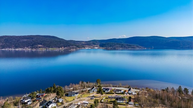 Flott utsikt over mot Hyggen/Gjerdal og Hurumlandet.