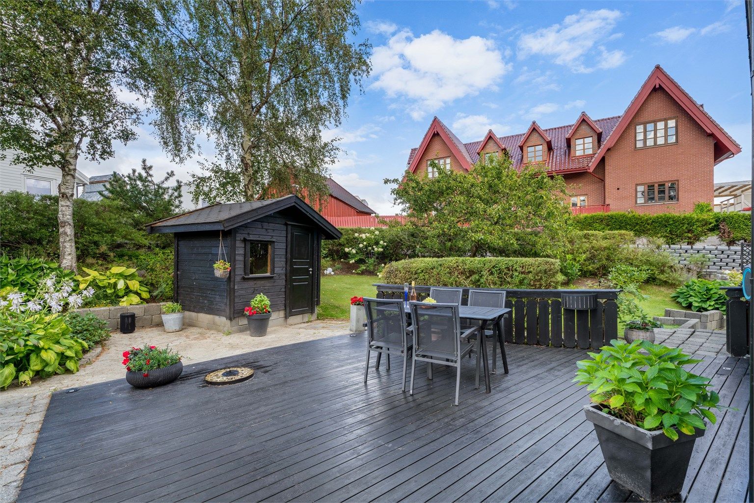 Terrasse på 28 m².