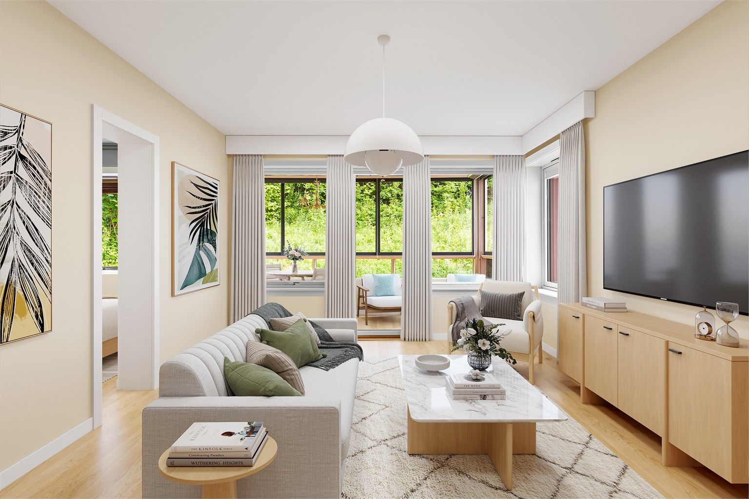 Velkommen til Maria Feghts gate 17, presentert av Eiendomsmegler Marius Stormfelt! Digitalt stylet bilde. 