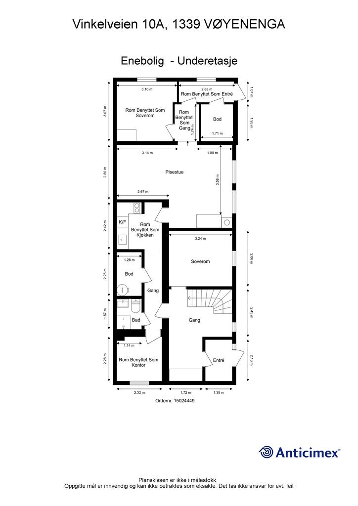 Plantegning - Underetasje