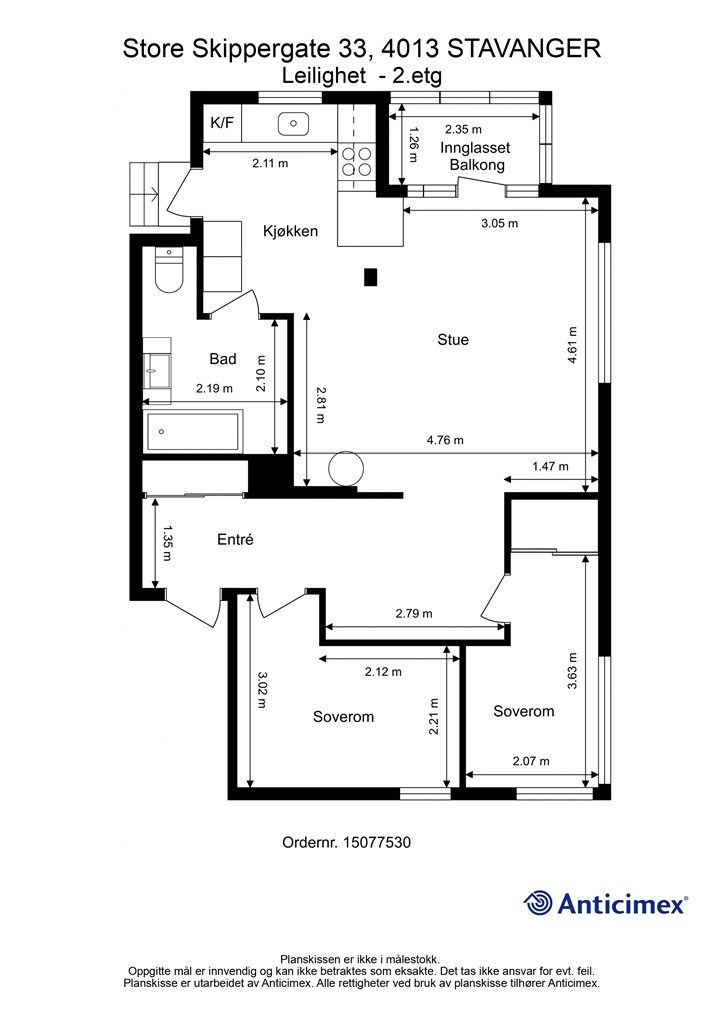 Planløsning - 2.etg.