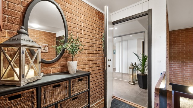 Privat inngangsparti.