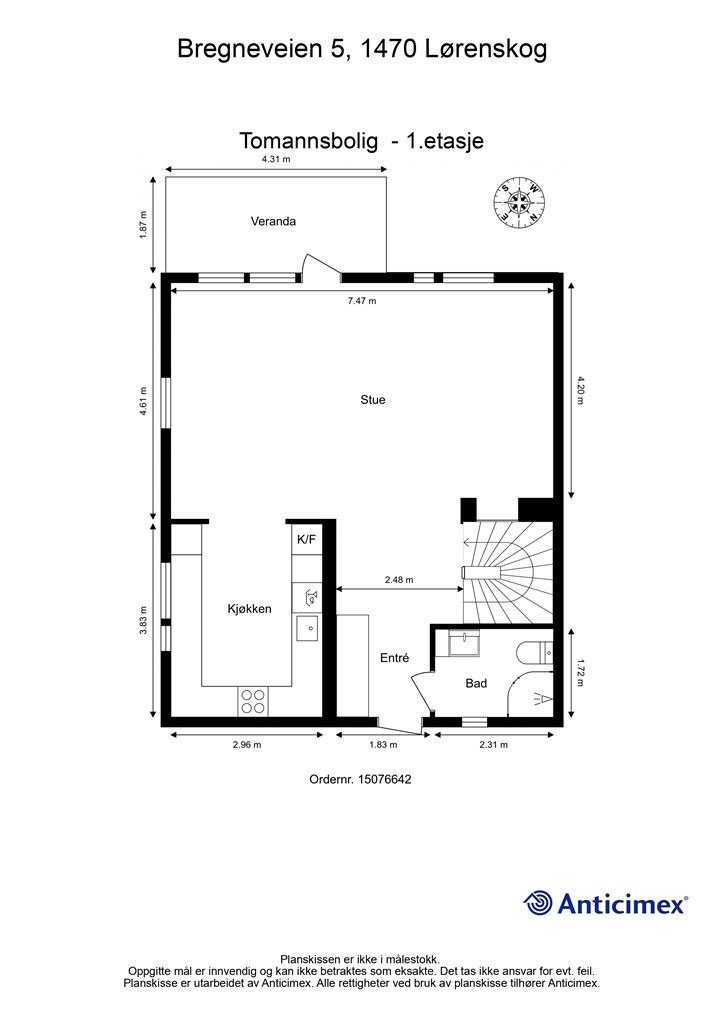 Plantegning 1.etasje.
