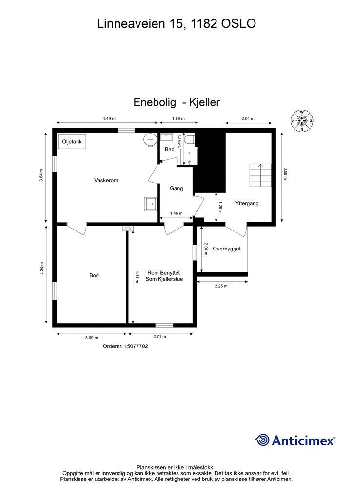 Plantegning - Kjeller