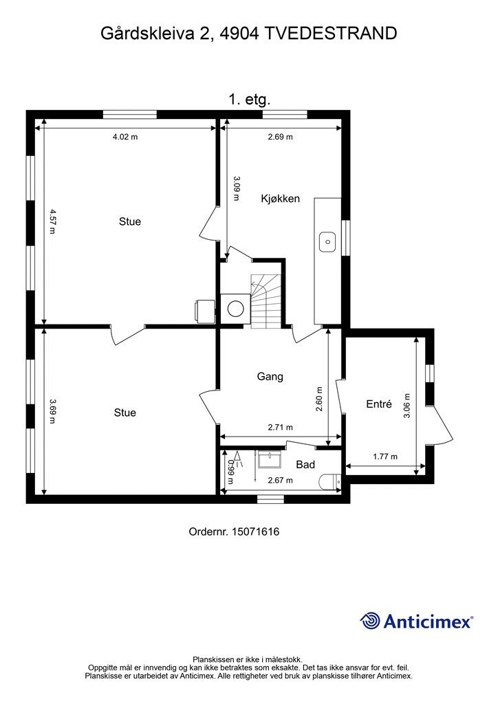 Plantegning 1. etasje