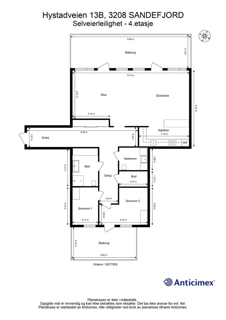 Plantegning-Selveierleilighet - 4.etasje