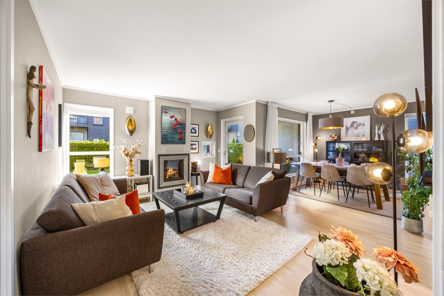 Leiligheten fremstå moderne med en god planløsning. 
Foto: Rene Borghagen