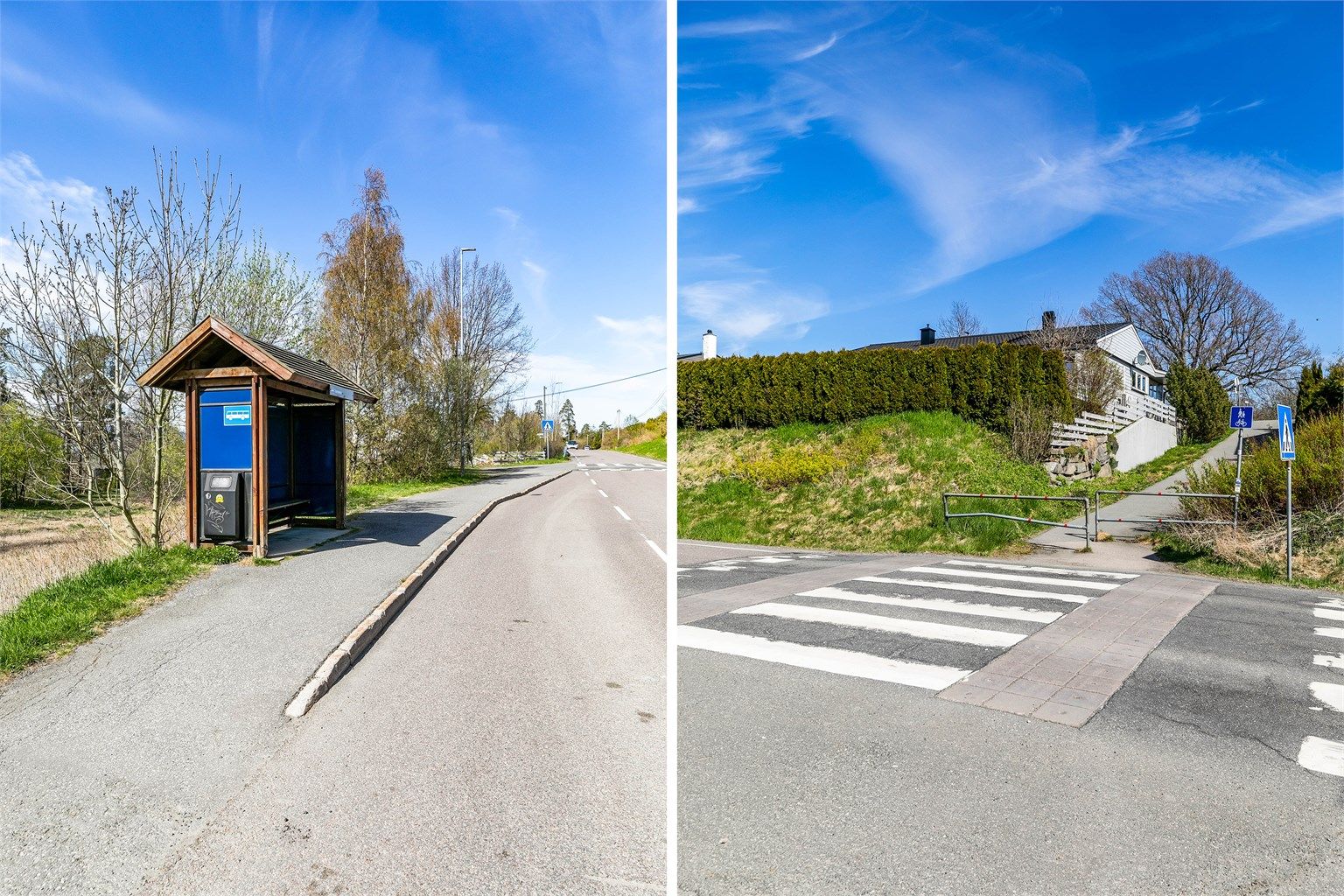 I Brevikveien rett nedenfor boligen er det timesavganger til og fra Son og Sonsveien stasjon. Buss mellom Moss og Vestby passerer også gjennom Store Brevik.