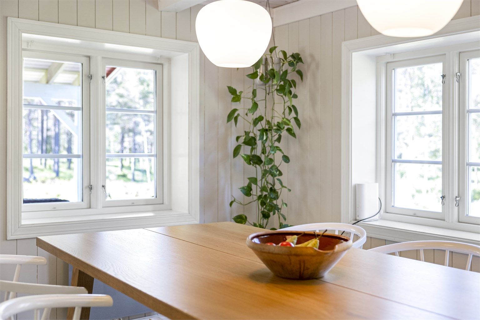 Vinduer med tolags glass fra 2016 og 2020.