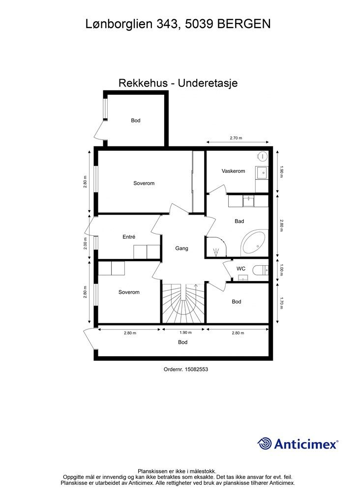 Plantegning underetasje