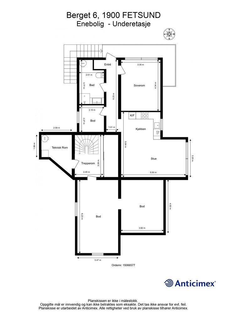 Plantegning U.etasje