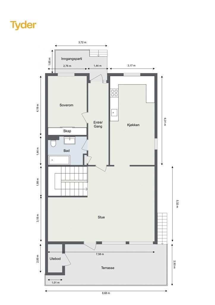 Plantegning 1. Etasje