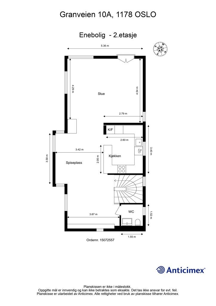Plantegning - 2. etasje