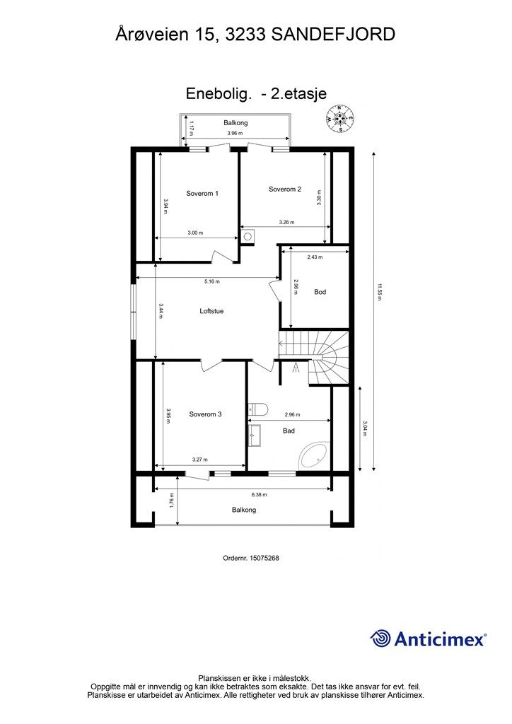 Plantegning - 2.etasje