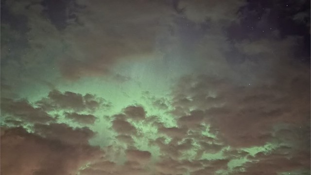 Himmel over Drammensfjorden - privat bilde