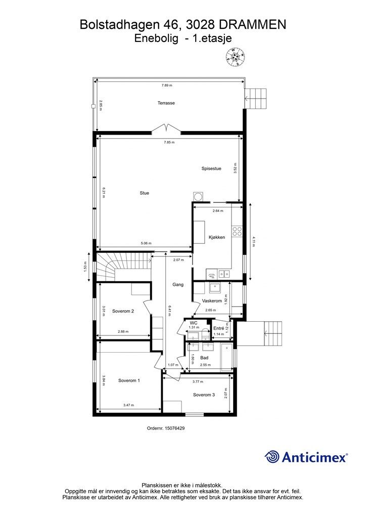 Plantegning - 1. etasje