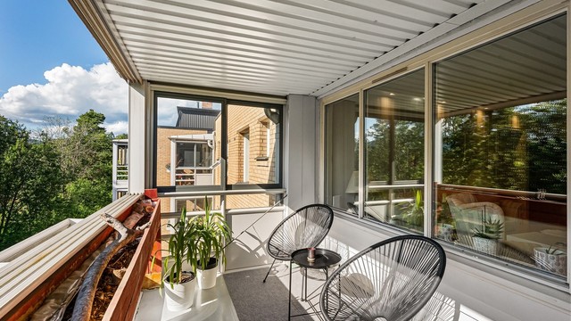 Balkongen er på 8 kvm