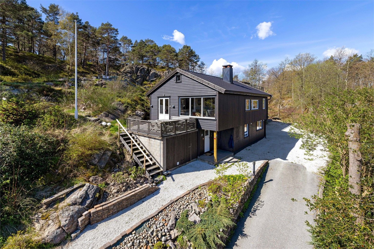 Pent opparbeidet uteområde