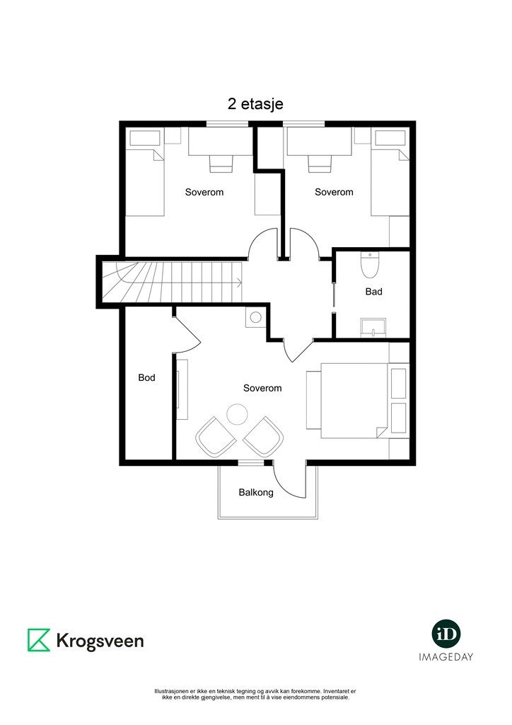 Plantegning - 2. etasje