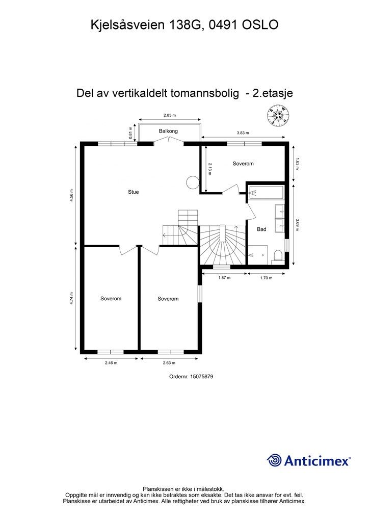 Plantegning 2. etasje