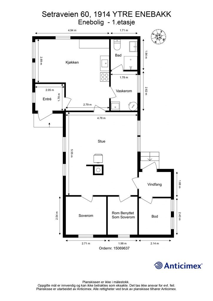 Plantegning - 1.etasje