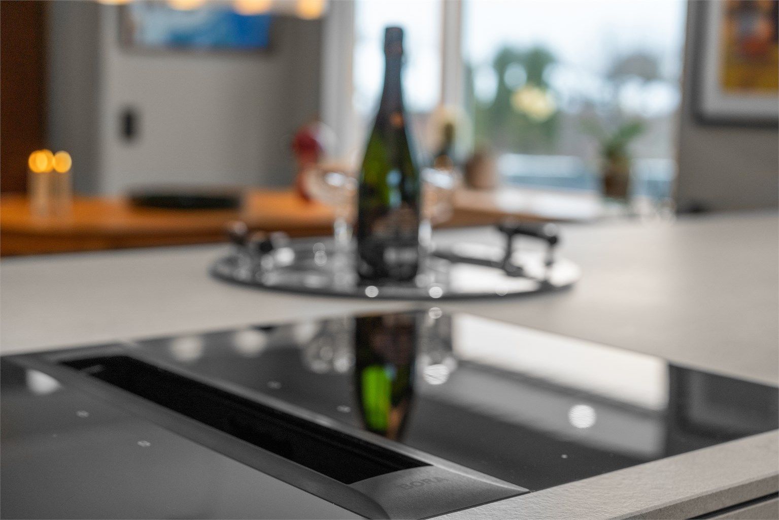 Platetopp med integrert ventilator