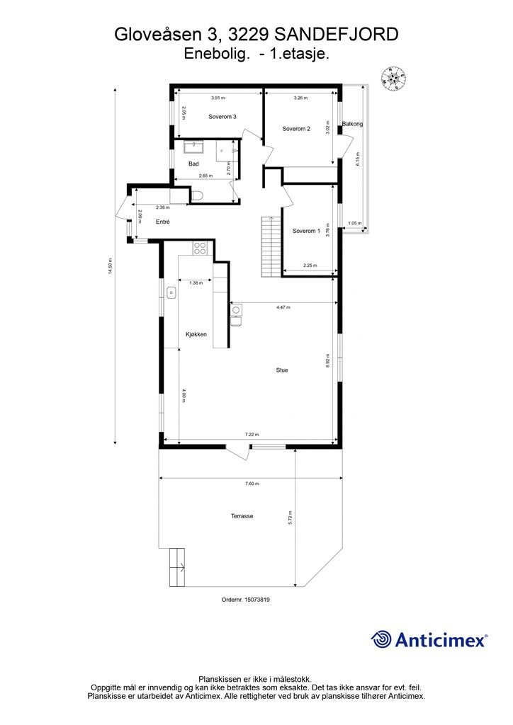 Plantegning - 1.etasje