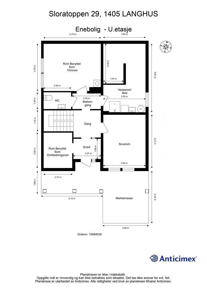 Plantegning underetasje