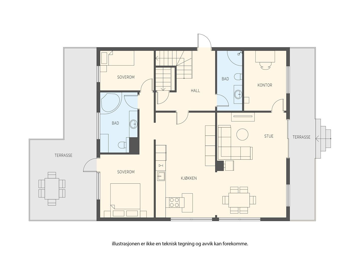 Plantegning 1. etasje