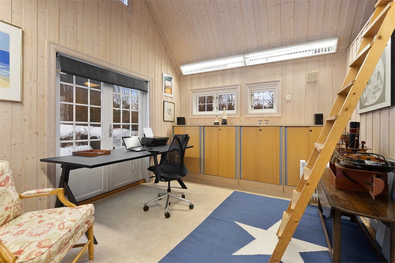 Annekset er på 26 kvm + loft