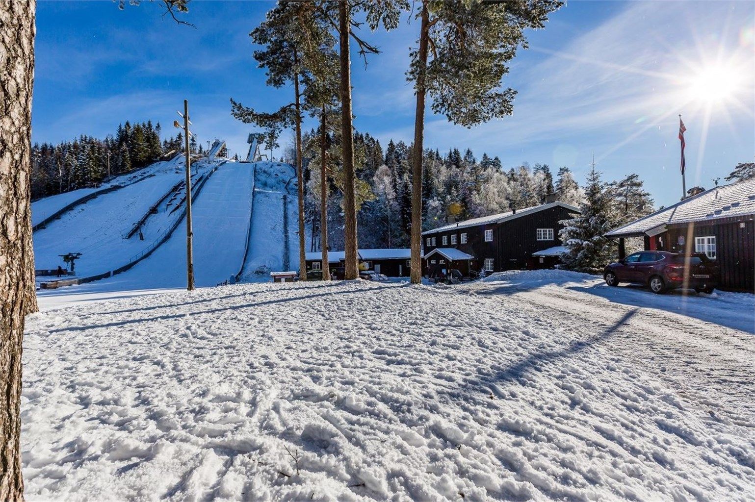 Linderudkollen er en kort buss/biltur unnamed fantastiske langrennsmuligheter på vinterstid 