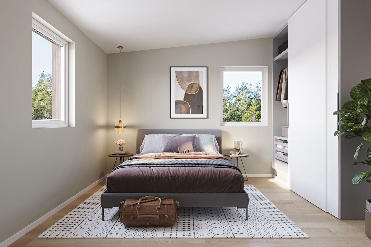 To eller tre soverom? Valget er ditt for leilighetene i andre etasje.