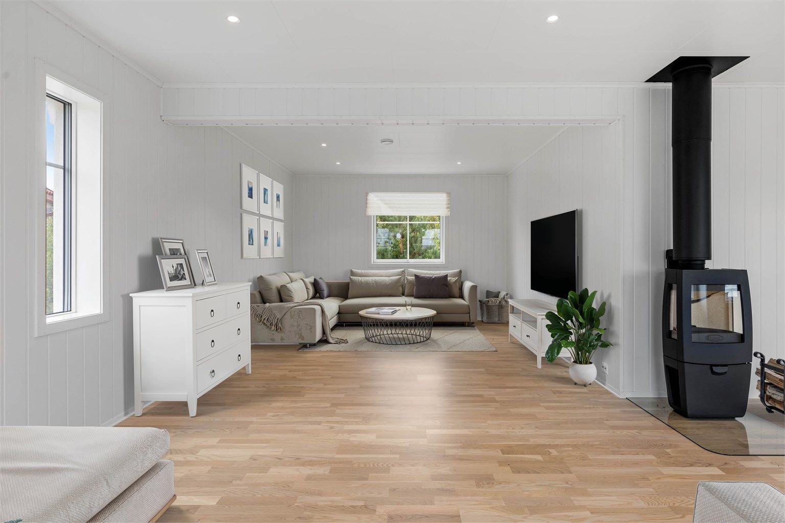 Det er egen TV-avdeling som fint kan skilles av for en livsløpsstandard.