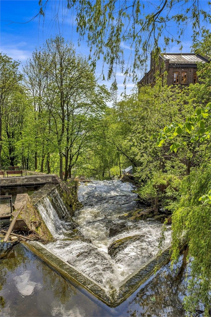 Grønne omgivelser er en naturlig del av livet her. Akerselva ligger 5-10 minutters gange unna og byr på flotte tur- og løpemuligheter året rundt.