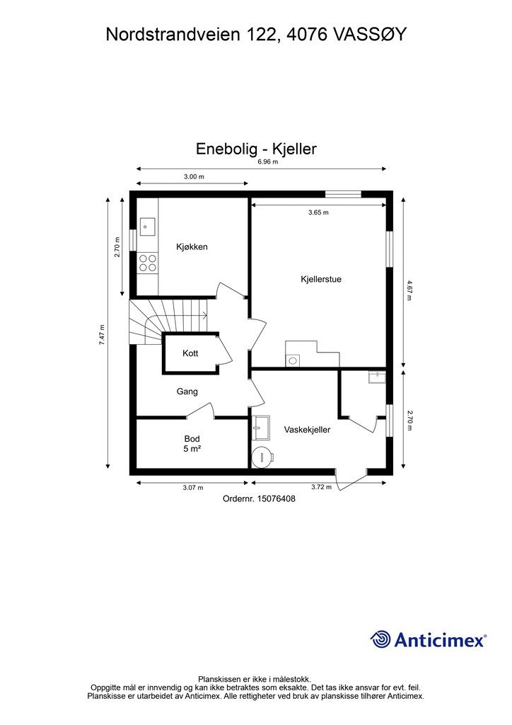 Plantegning - Enebolig - Kjeller