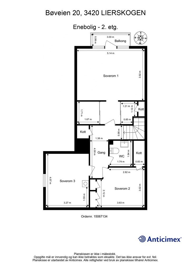 Plantegning - 2. etasje