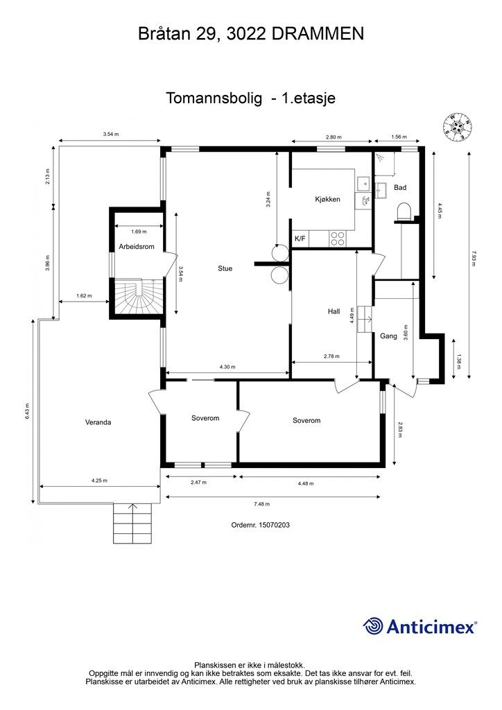 Plantegning - 1. etasje